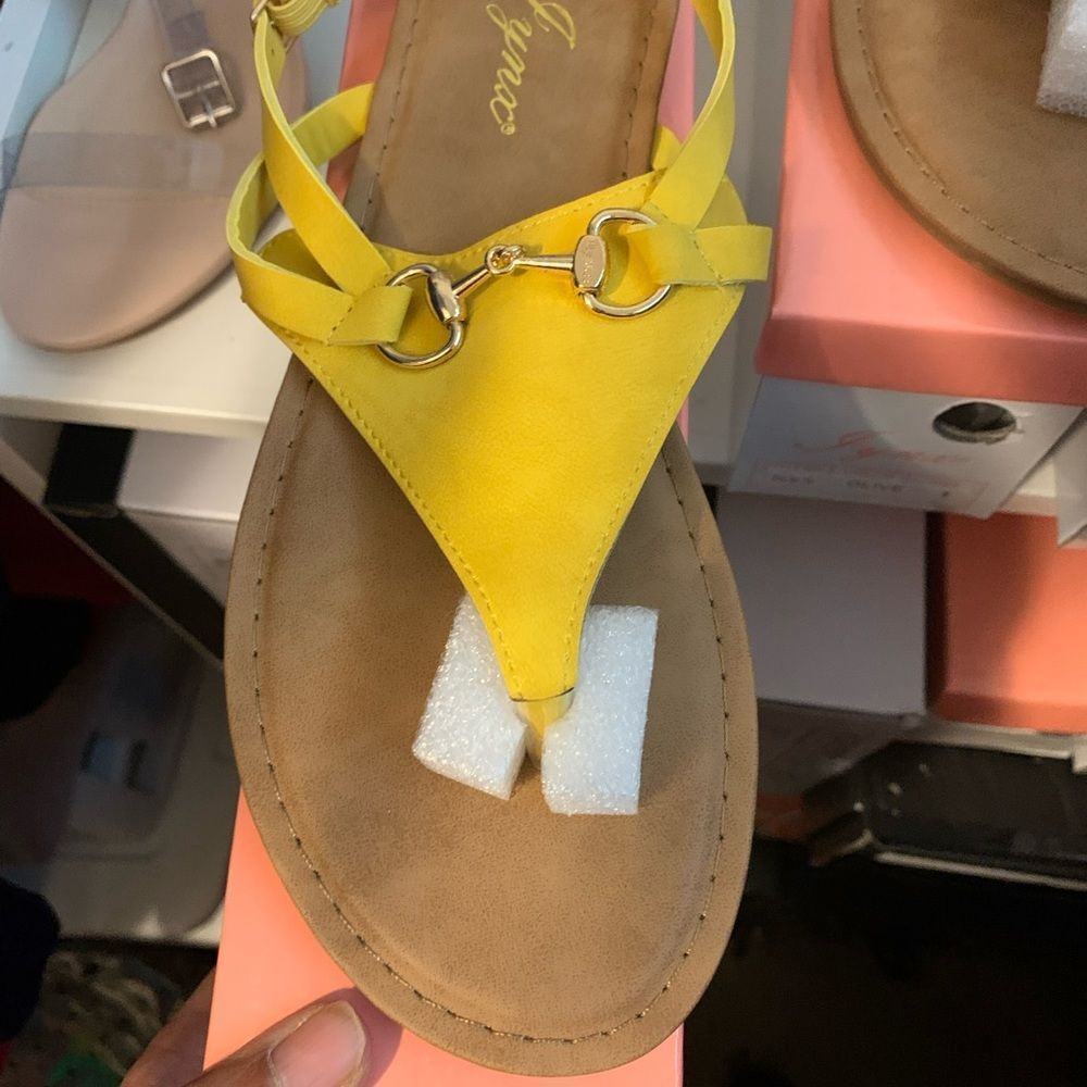 Mustard Color Sandals - Picture 2 of 2